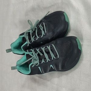 Magellan Outdoor Sneakers Tennis Shoes Gray Teal Blue Sea Mist Lace Up Size 9.5B